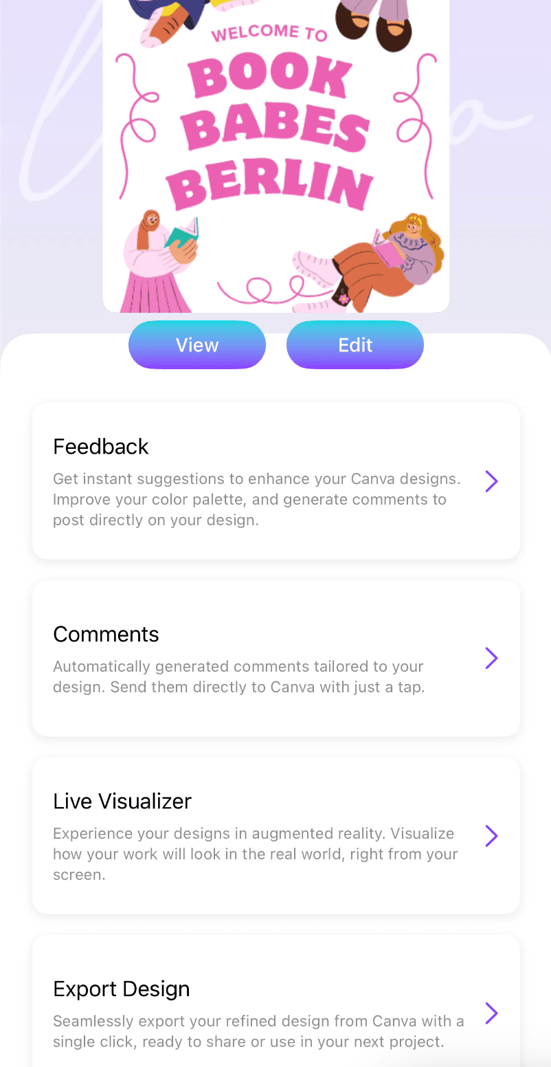 AI-Powered Design Suggestions screenshot